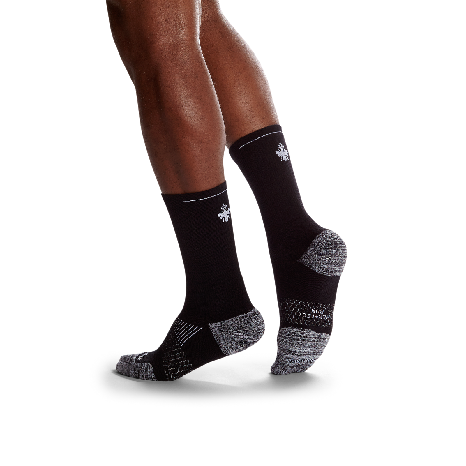 Men's Running Calf Sock 6-Pack - black-bee - 25