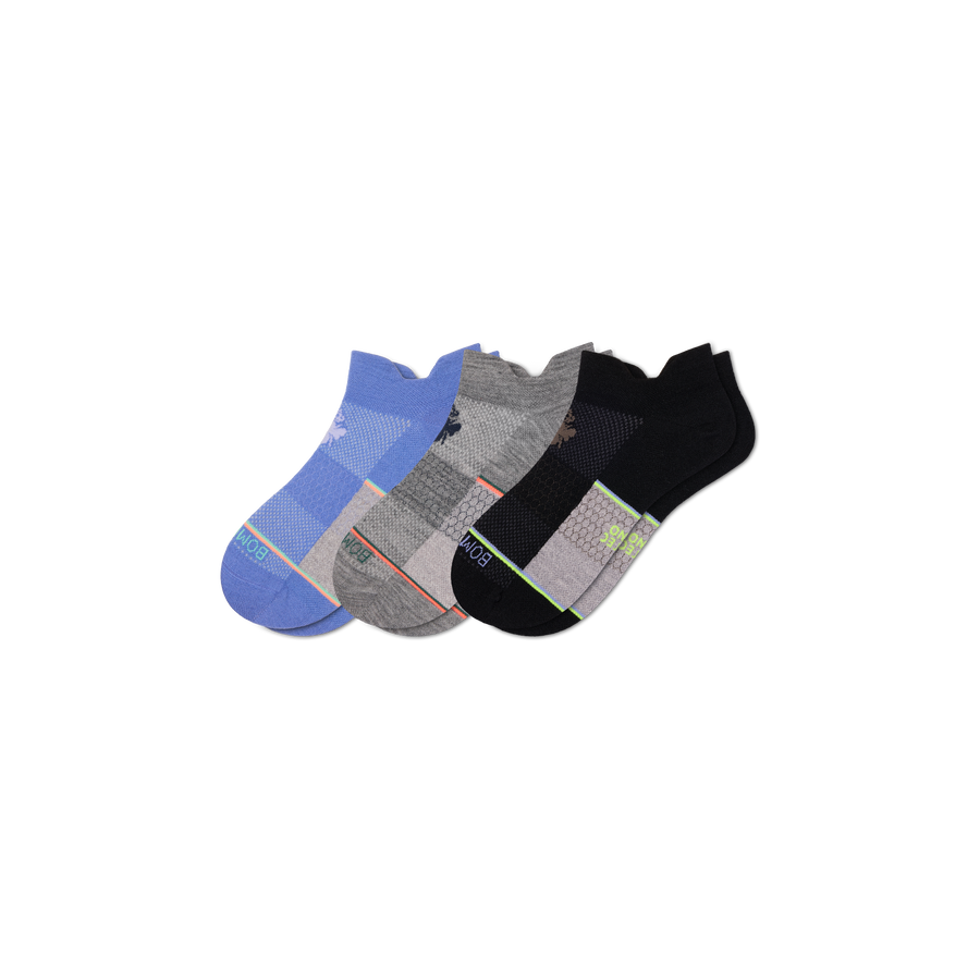 Men's UltraLite Sport Merino Wool Blend Ankle Sock 3-Pack - Soft Recovery Support