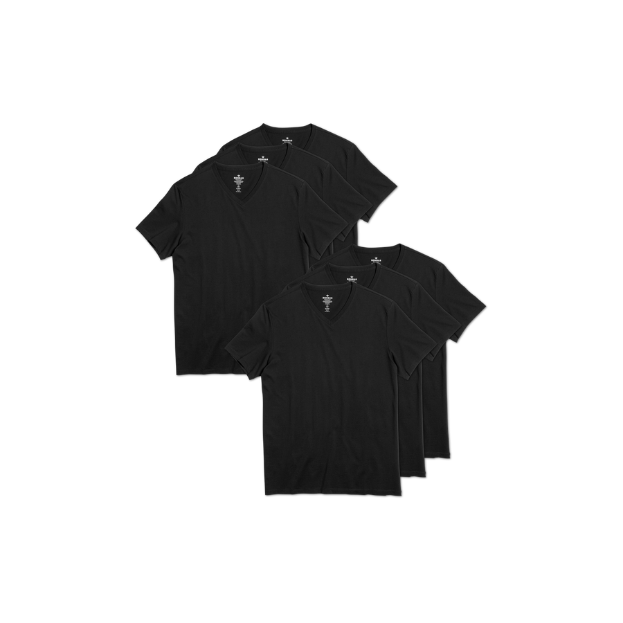 Men's Pima Cotton V-Neck T-Shirt 6-Pack - Weekend Layer Fit