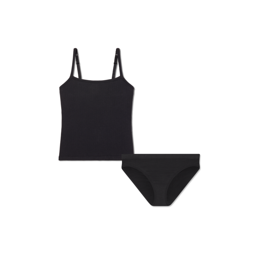 Women's Built-In Bra Seamless Cami + Bikini Pack - Modern Studio Fit