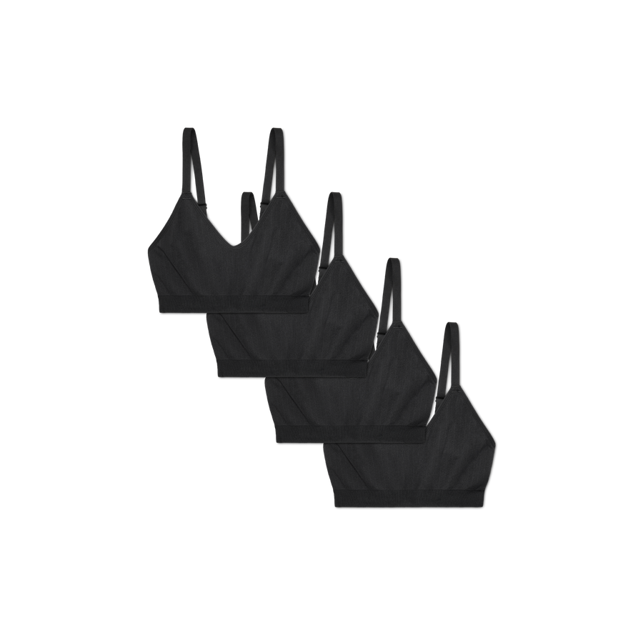Women's Seamless Scoop Bralette 4-Pack - Stretch Fit Support