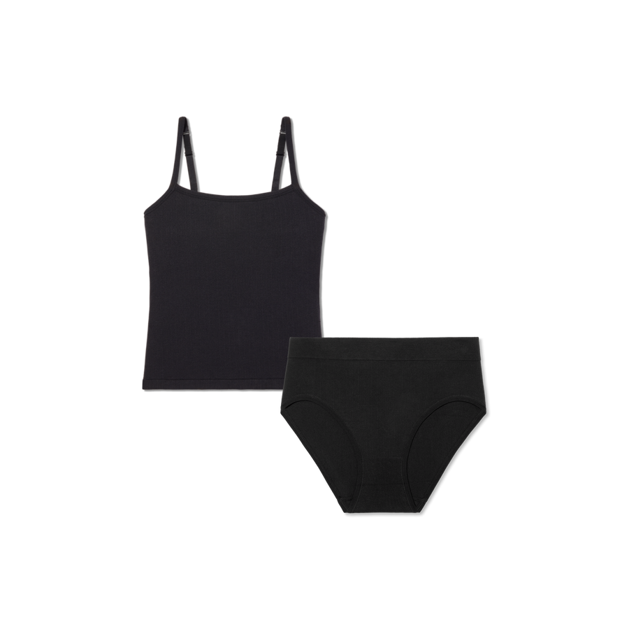 Women's Built-In Bra Seamless Cami + High Rise Brief Pack - Light Studio Hold