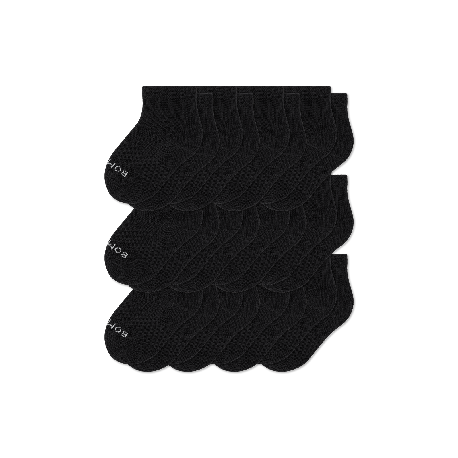 Toddler Lightweight Calf Sock 12-Pack - Black L