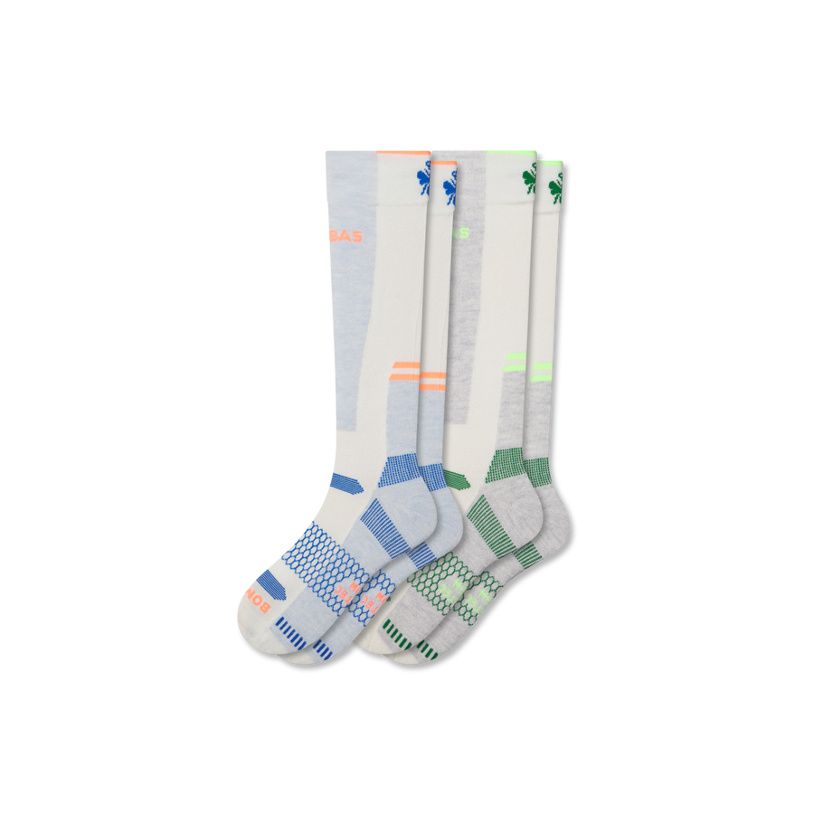 Men's Mid-Cushion Merino Wool Blend Ski & Snowboard Sock 2-Pack - Classic Ankle Pair