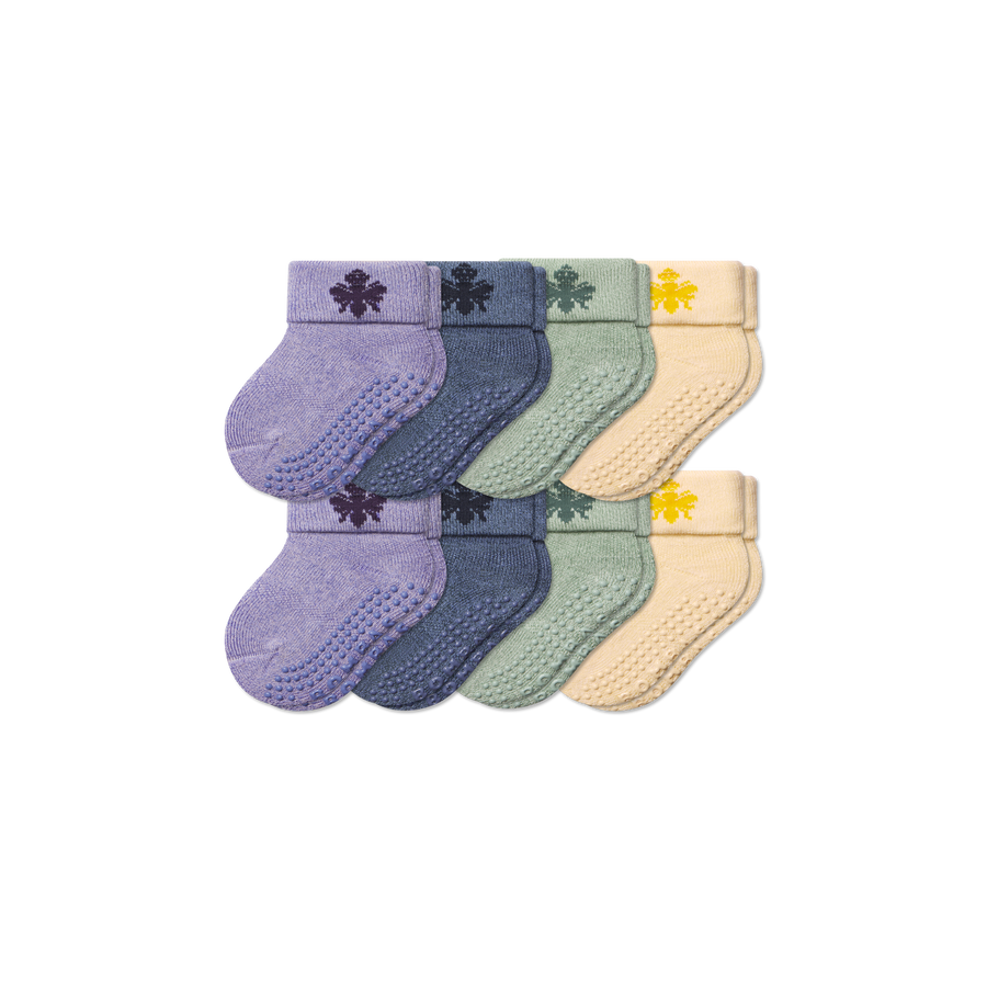Baby Gripper Sock 8-Pack (6-12 Months) - Daily Weekend Comfort