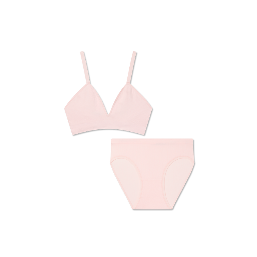 Women's Seamless Triangle Bralette + Brief Pack - Light Everyday Layer