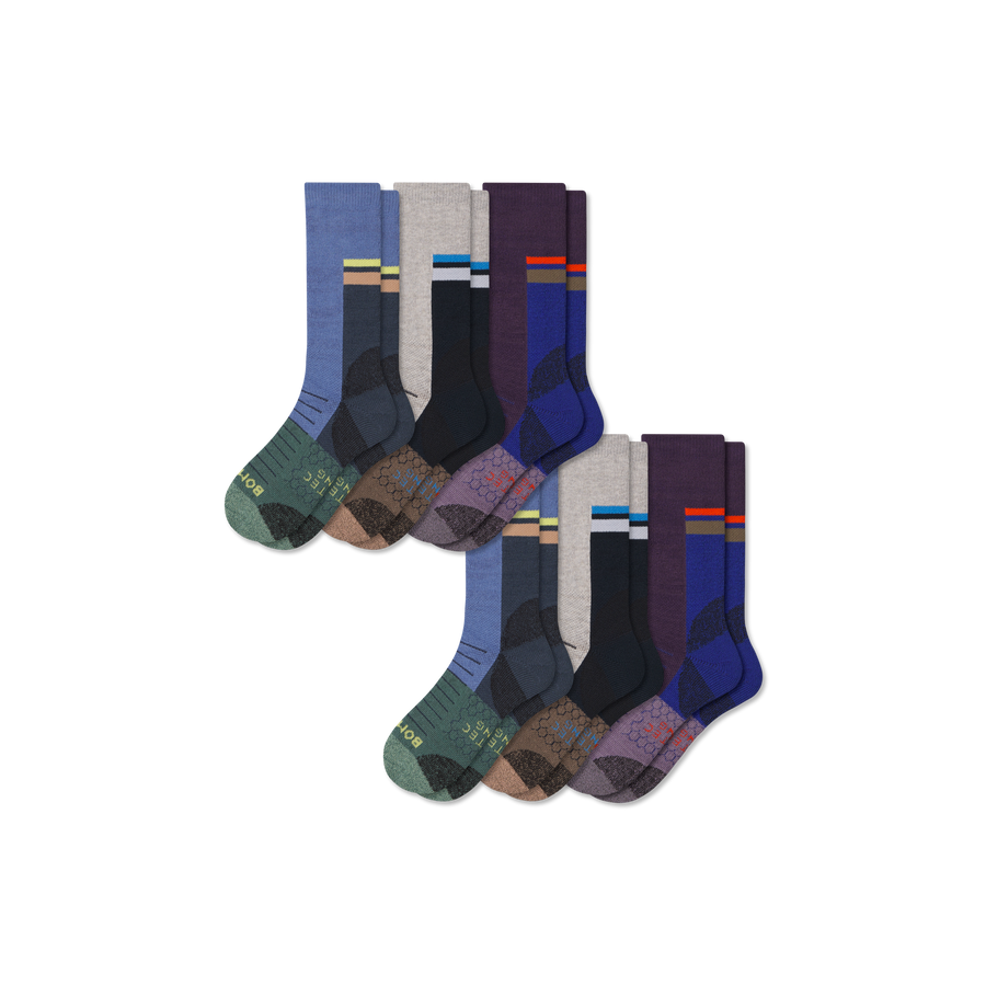 Women's Hiking Calf Sock 6-Pack - Cushion Court Support