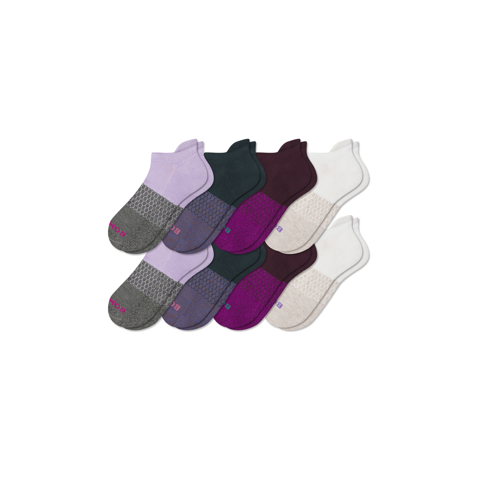 Women's Ankle Sock 8-Pack - Chai Lavender Mix L