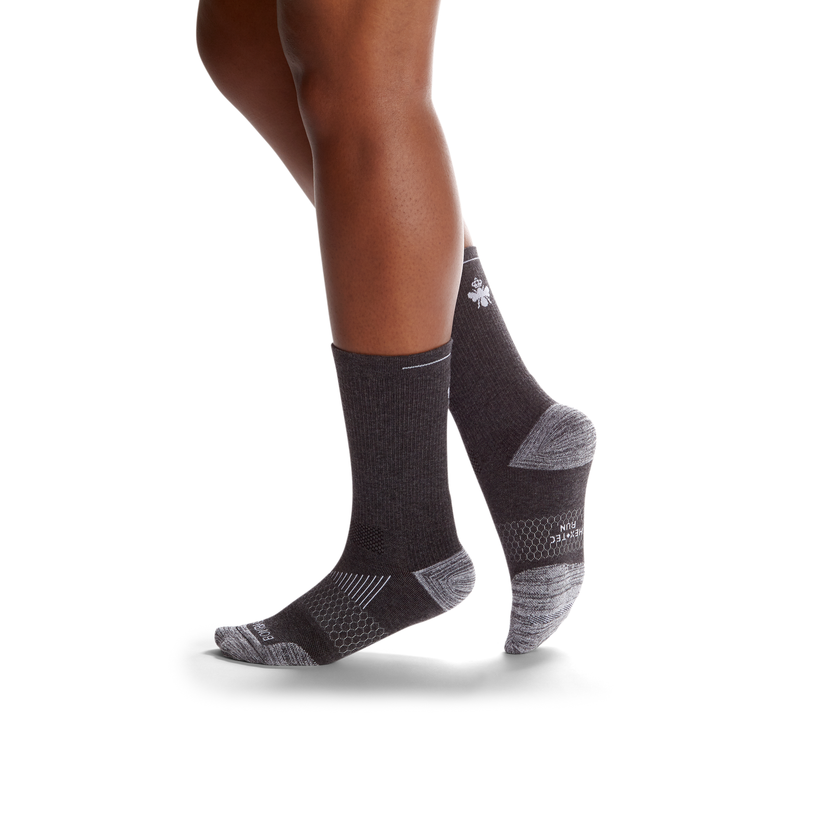 Women's Running Calf Sock 6-Pack - charcoal-bee - 20