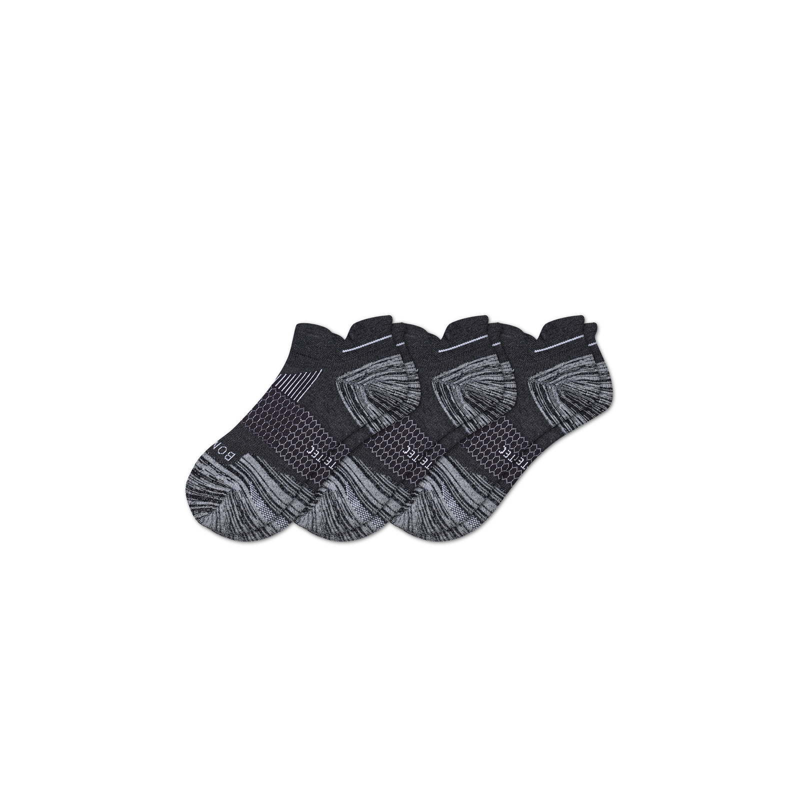Women's Running Ankle Sock 3-Pack - charcoal - 7