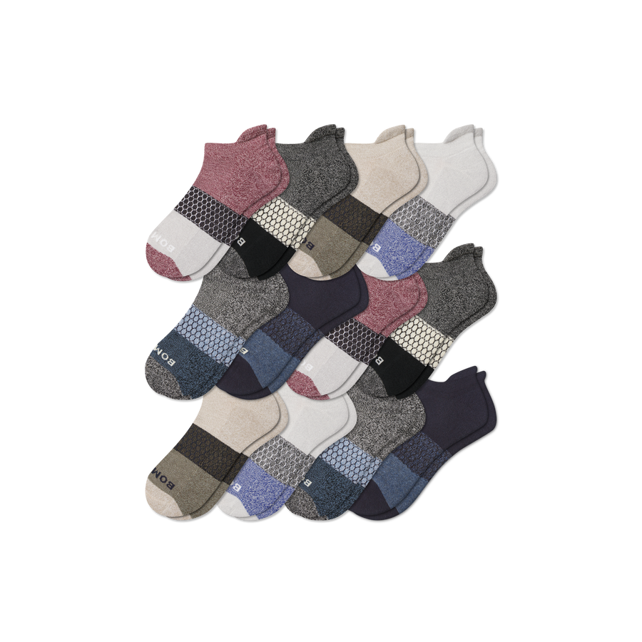 Men’s Tri-Block Ankle Sock 12-pack - Everyday Recovery Wear