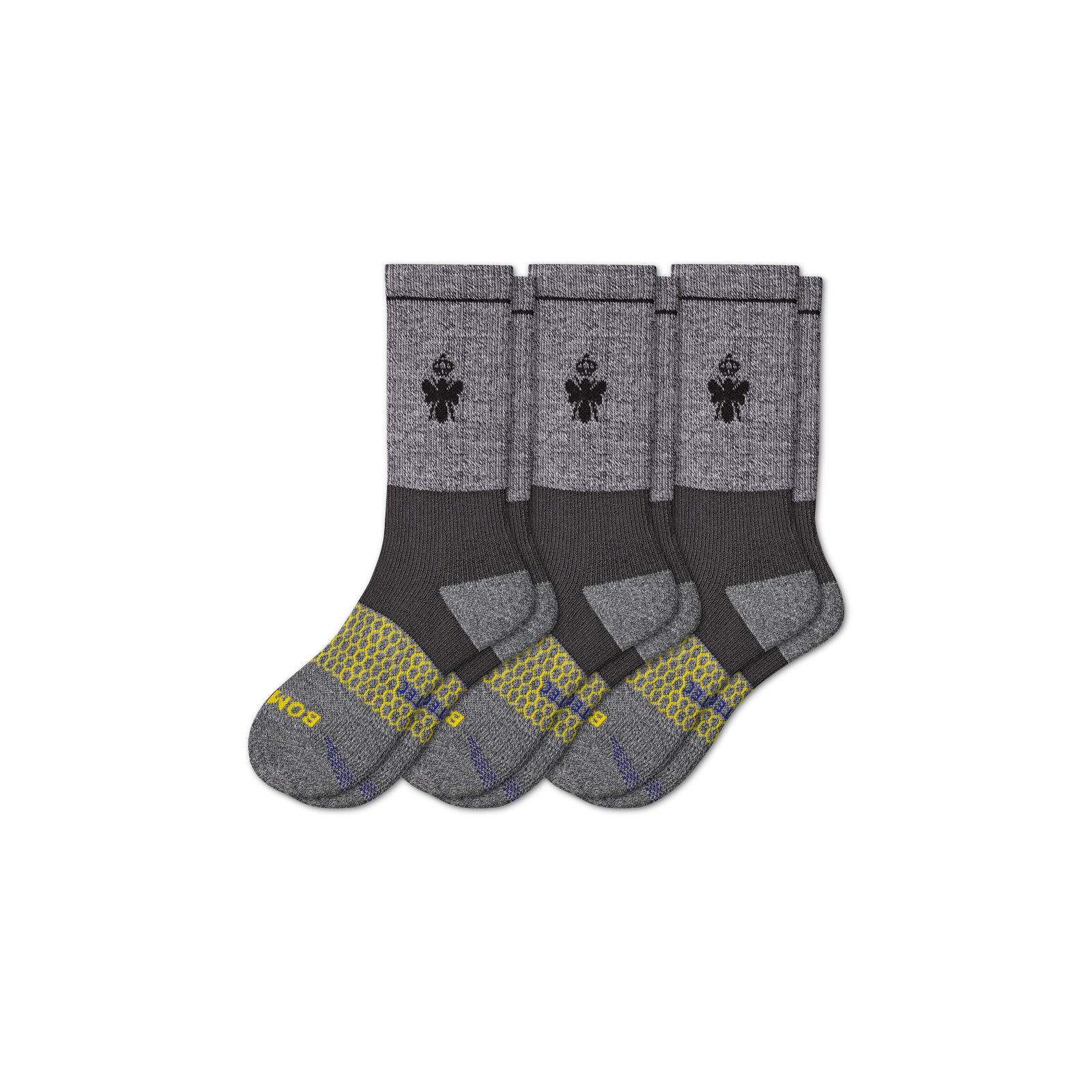 Targeted Compression Performance Calf Sock 3-Pack - Charcoal