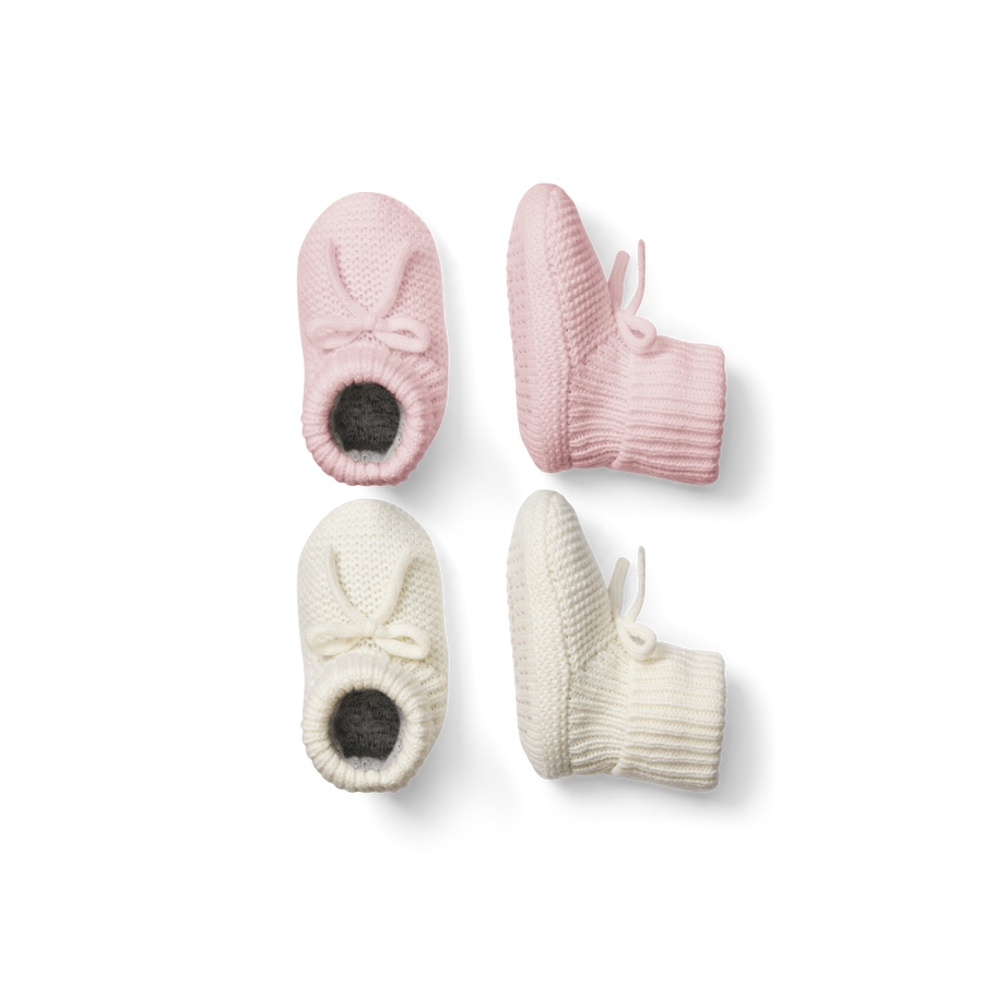 Baby Bow Gripper Slipper 2-Pack - Indoor Studio Ease