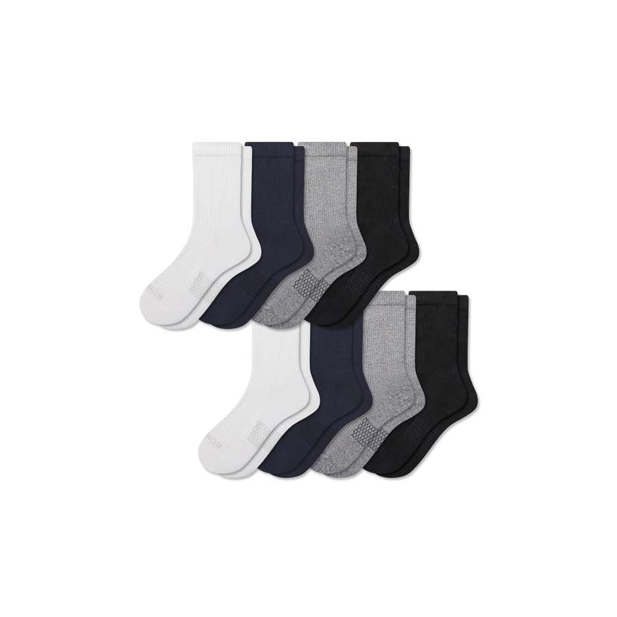 Women's Modern Rib Half Calf Sock 8-Pack - Cushion Trail Wear