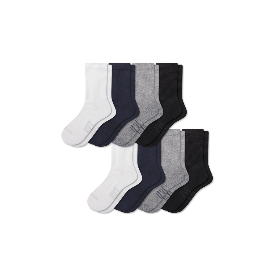 Men's Modern Rib Half Calf Sock 8-Pack - Smooth Shift Move