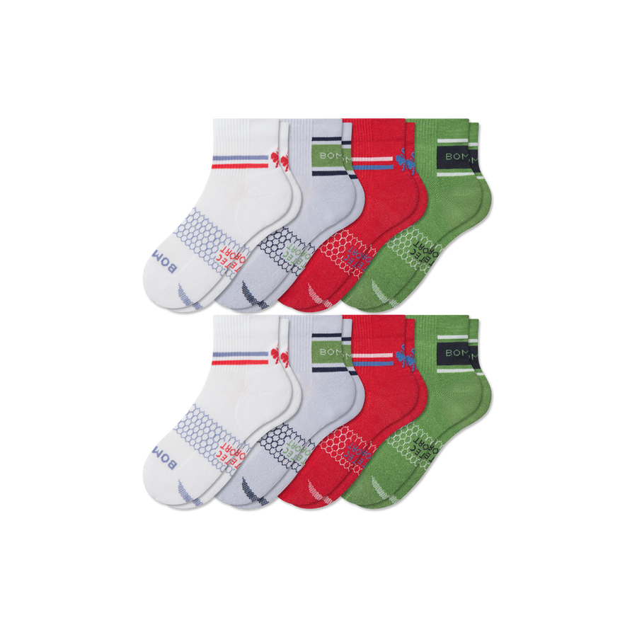 Youth All Sport Quarter Sock 8-Pack - Pace Ready