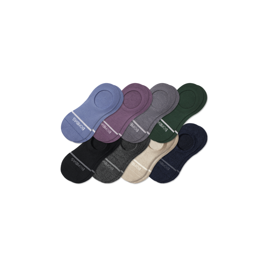 Women's Lightweight Merino Wool Blend No Show Sock 8-Pack - Cozy Court Pair