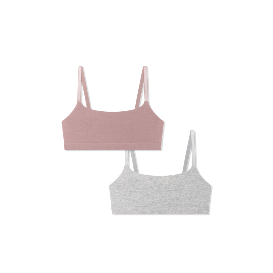 Women’s Super Soft Scoop Bralette 2-Pack - Classic Hold