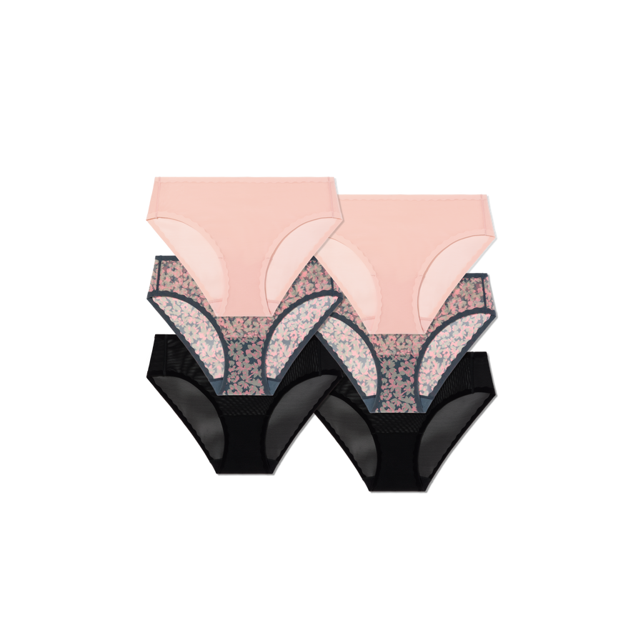 Women’s SoftMesh Brief 6-Pack - Essential Flex Layer