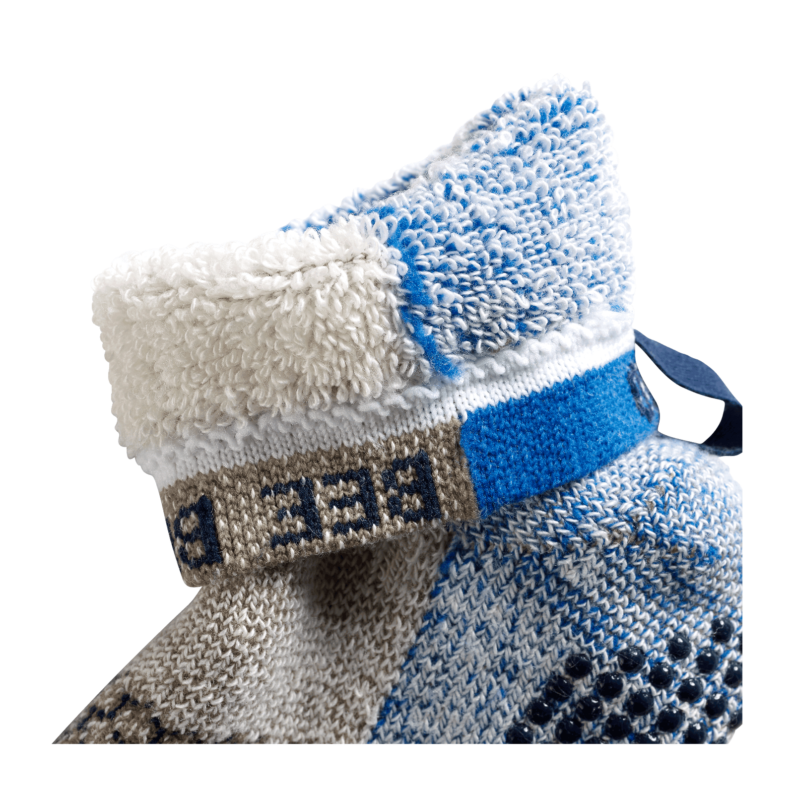 Women's Merino Wool Gripper House Socks - lake - 14