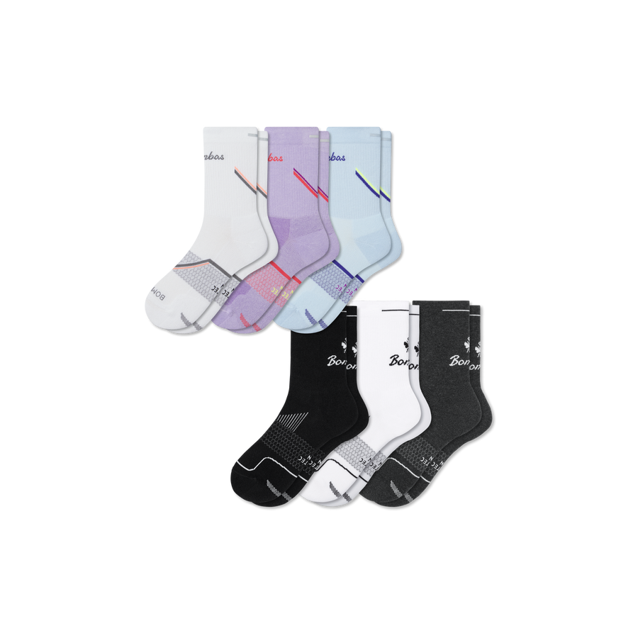Women's Run Half Calf Sock 6-Pack - Trail Hike Rotation