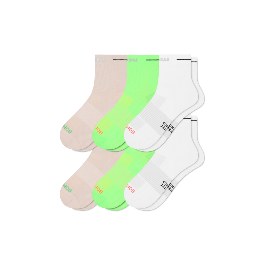 Women's RunPro Quarter Sock 6-Pack - Smooth Lounge Step