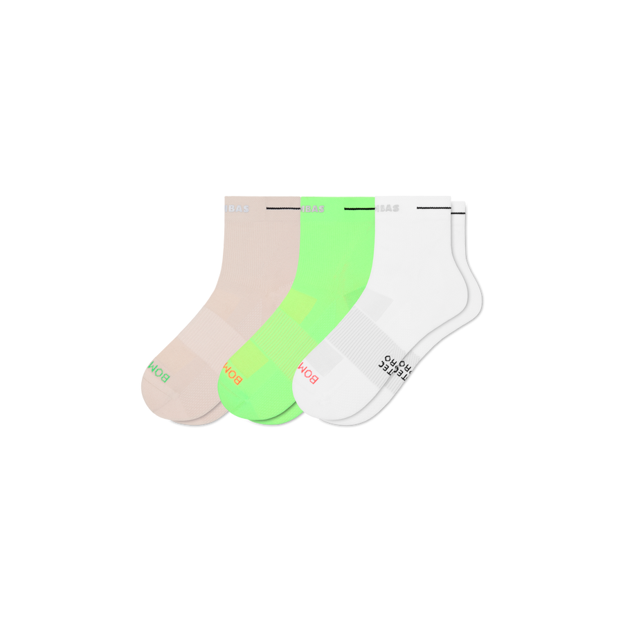 Women's RunPro Quarter Sock 3-Pack - Studio Home Pair