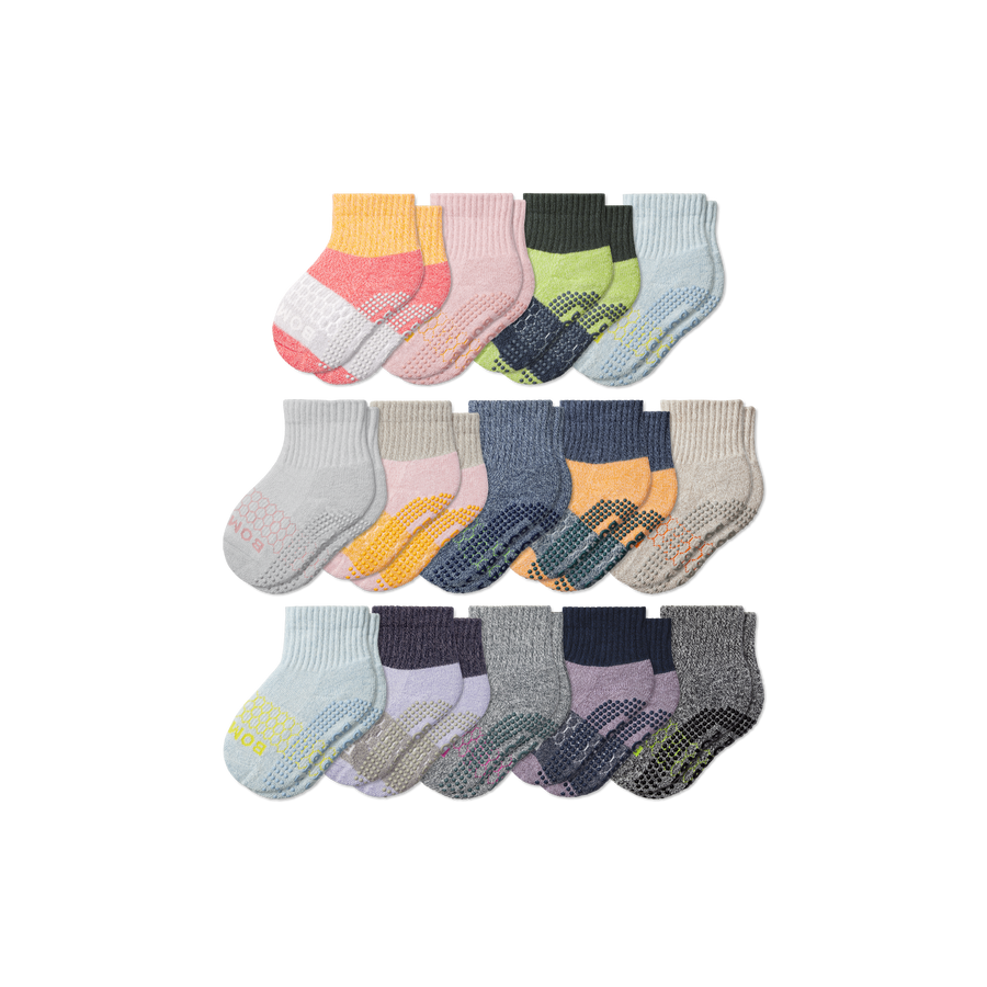Toddler Week of Bombas Gripper Calf Sock 14-Pack - Cozy Court Fit