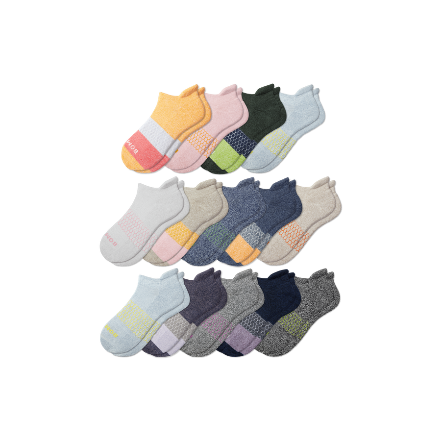 Youth Week of Bombas Ankle Sock 14-Pack - Run Weekend Comfort