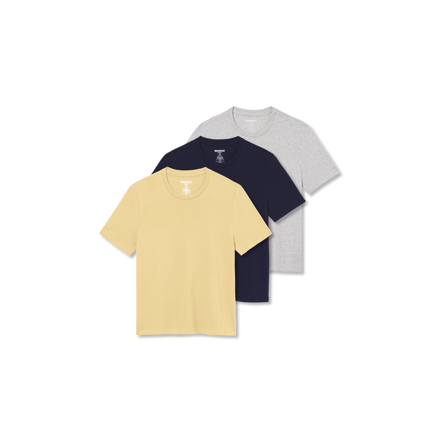 Women's Pima Cotton Crew Neck T-Shirt 3-Pack - Clean Cut