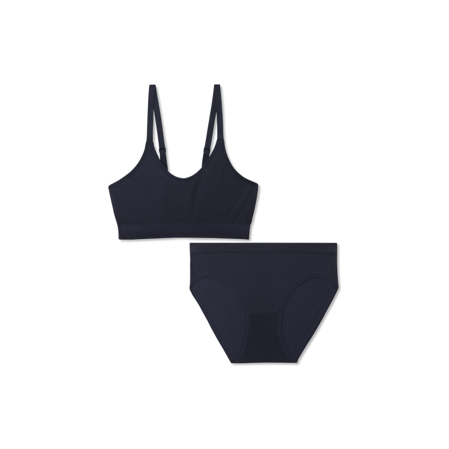 Women's Seamless Scoop Bralette + Brief Pack - Modern All Day Shape