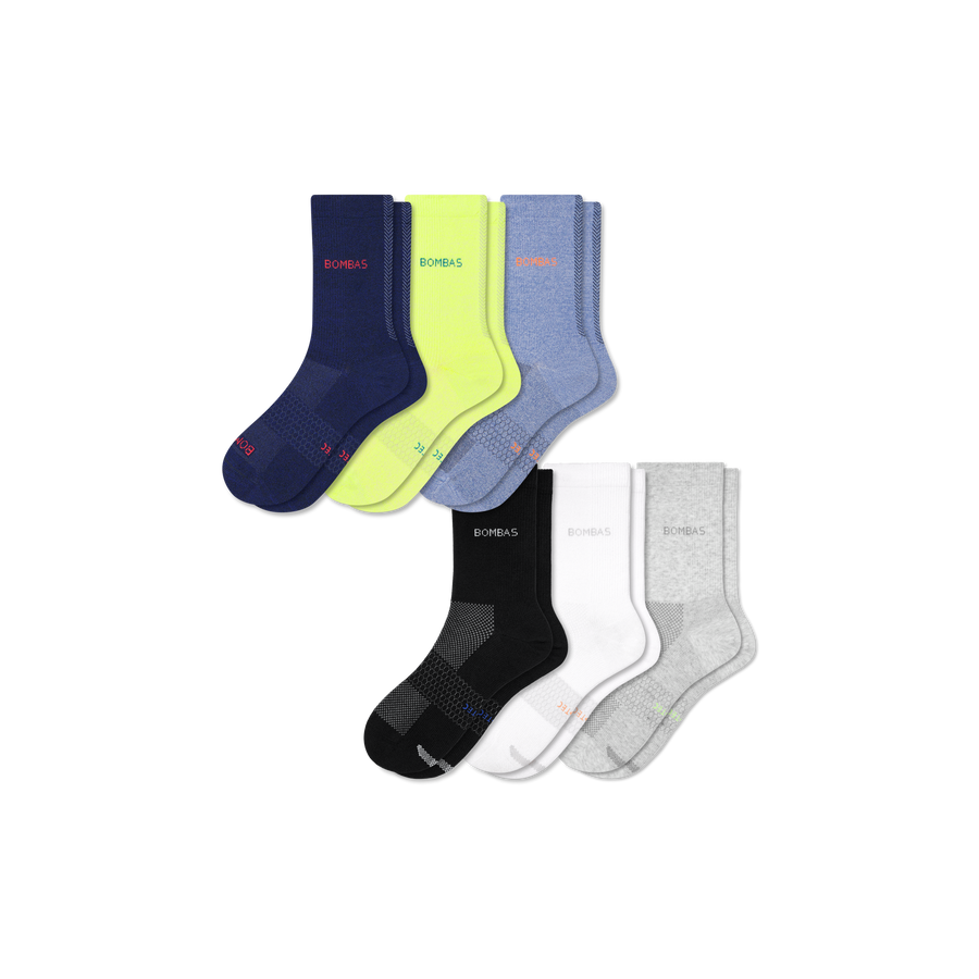 Men's UltraLite Sport Half Calf Sock 6-Pack - Cozy Everyday Cushion