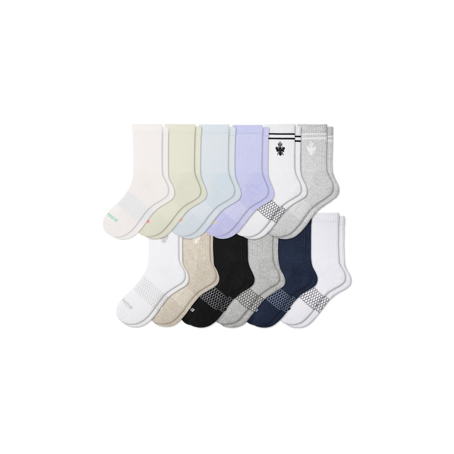 Women's Half Calf Sock 12-Pack - Cozy Ankle Fit
