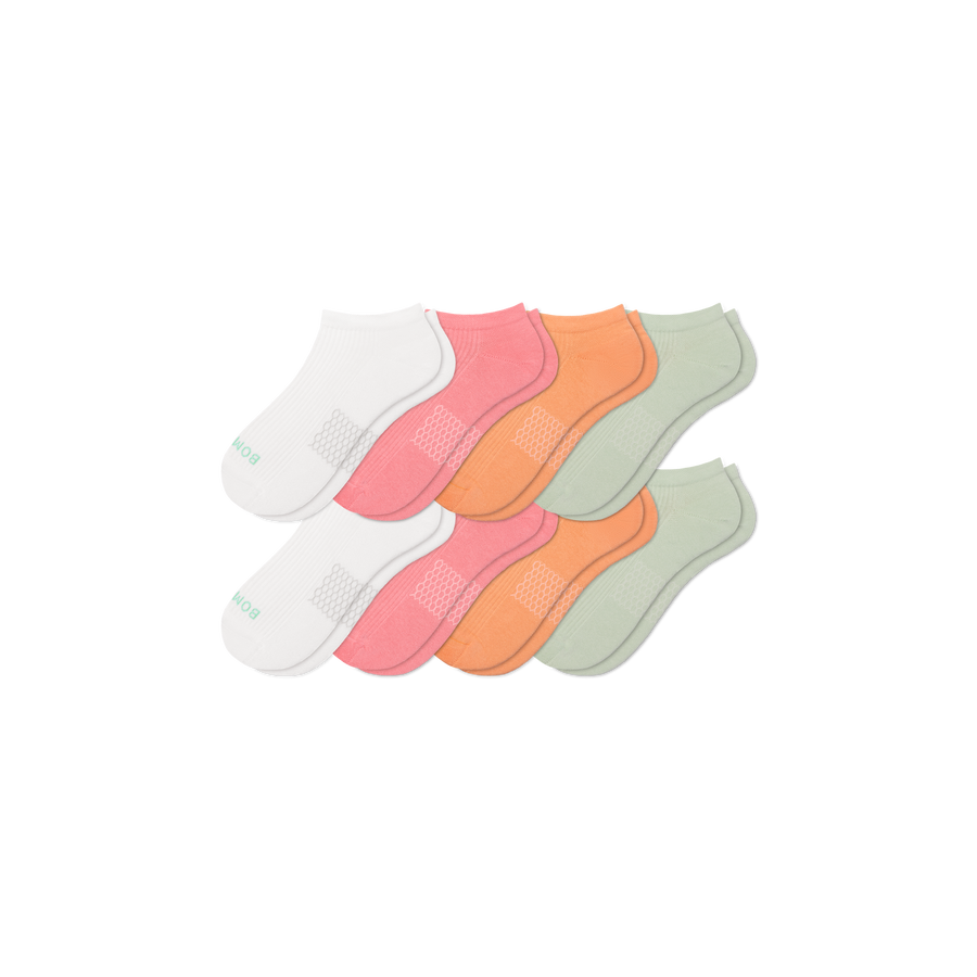 Women's Modern Rib Ankle Sock 8-Pack - Cushion Everyday Rotation