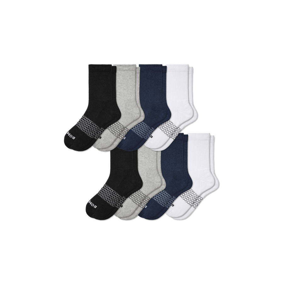 Men's Solids Half Calf Sock 8-Pack - Cozy Recovery Rotation