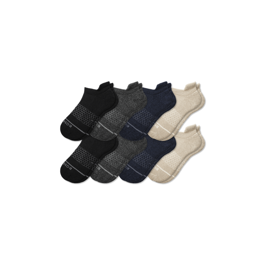 Men's Merino Wool Blend Ankle Sock 8-Pack - Fresh Travel Cushion