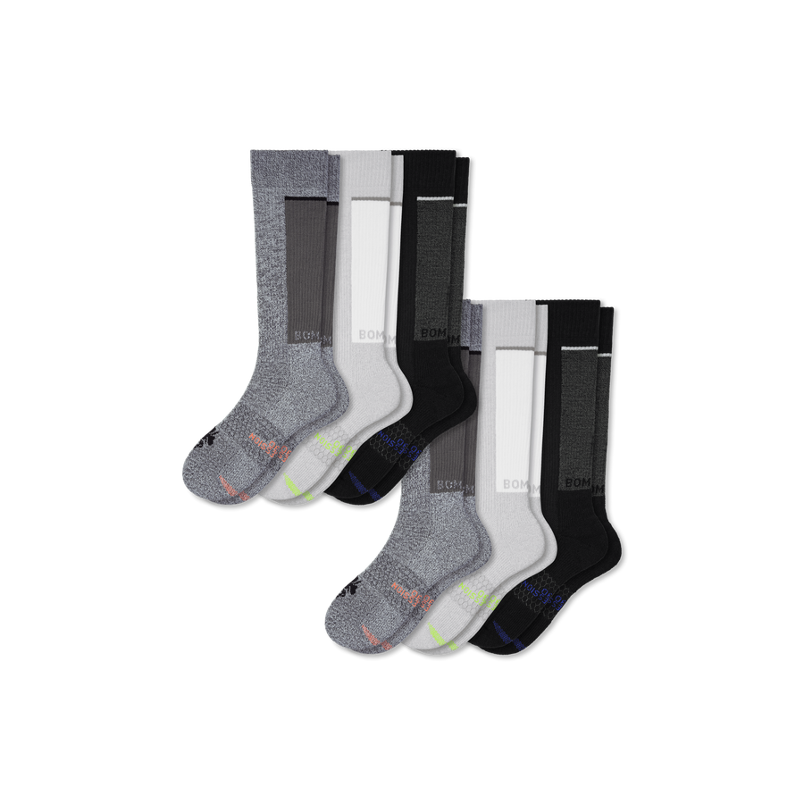 Men's Performance Compression Knee High Sock 6-Pack (20-30mmHg) - Active Hold
