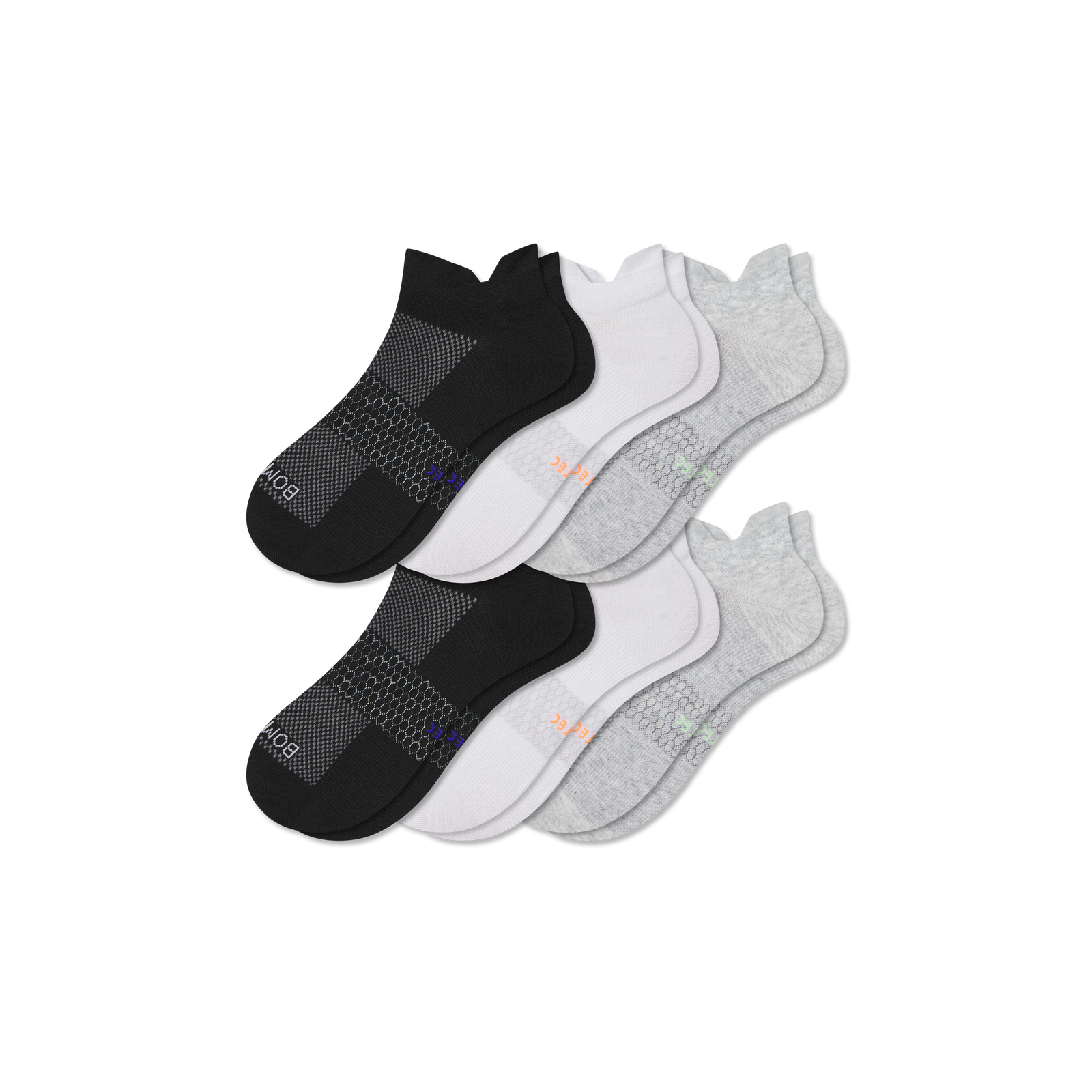 Men's Lightweight Athletic Ankle Sock 6-Pack - Mixed