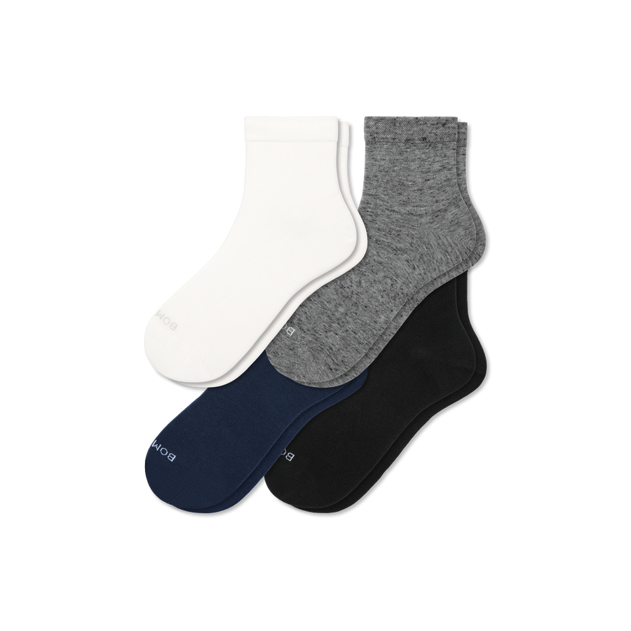 Women's Lightweight Quarter Sock 4-Pack - Everyday Home Support