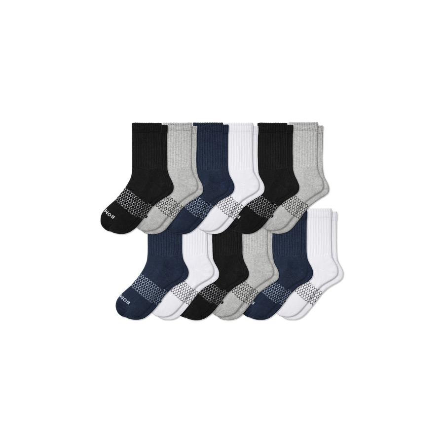 Women's Solids Half Calf Sock 12-Pack - Cushion Ankle Support