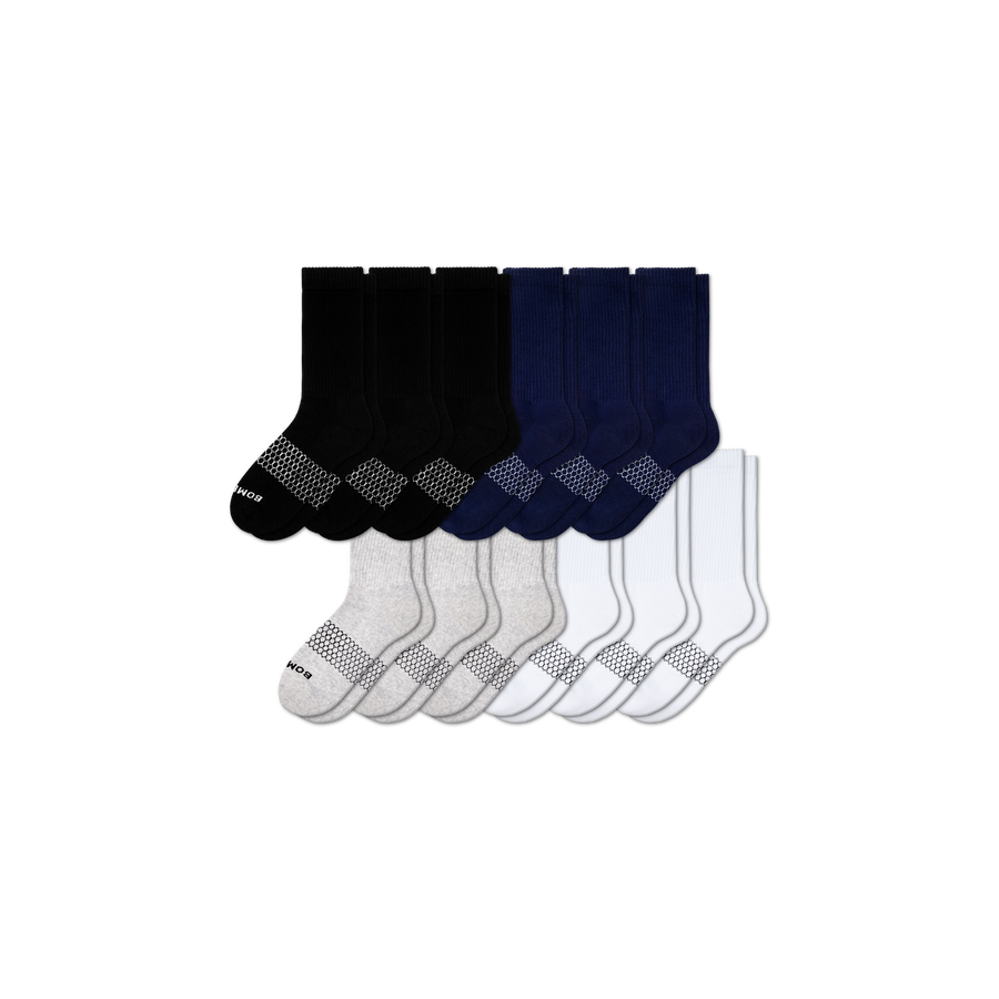 Men's Solids Calf Sock 12-Pack - Easy Hike Move