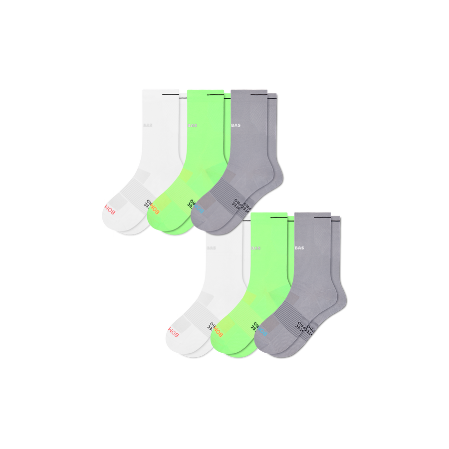 Women's RunPro Half Calf Sock 6-Pack - Studio No Show Comfort