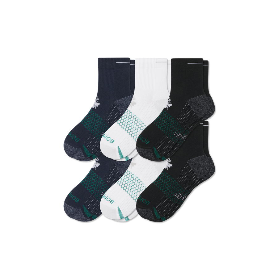 Women's Golf Quarter Sock 6-Pack - Steady Recovery Cushion