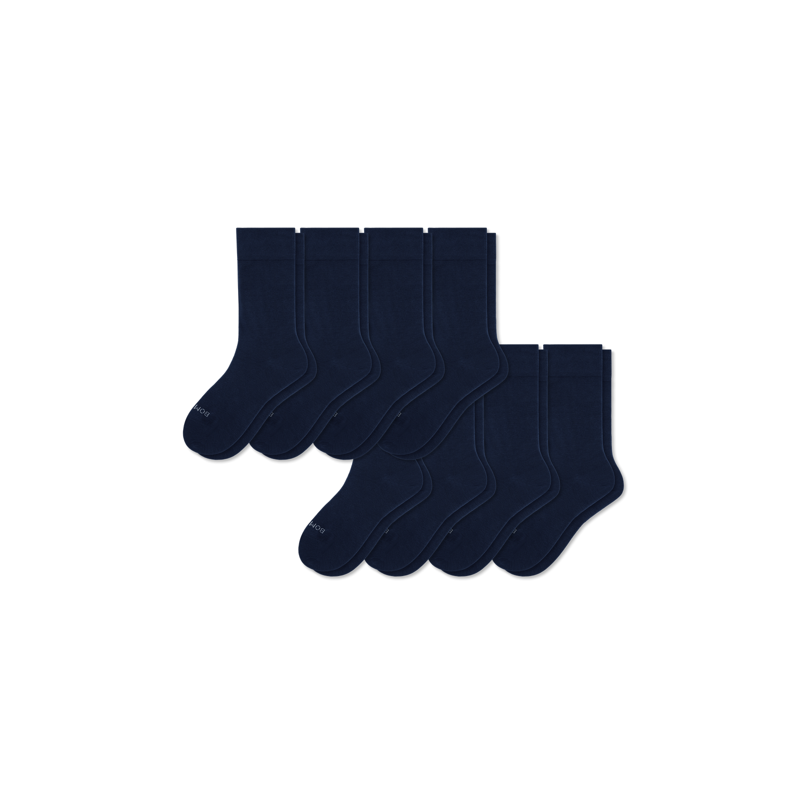 Youth Lightweight Calf Sock 8-Pack - Navy