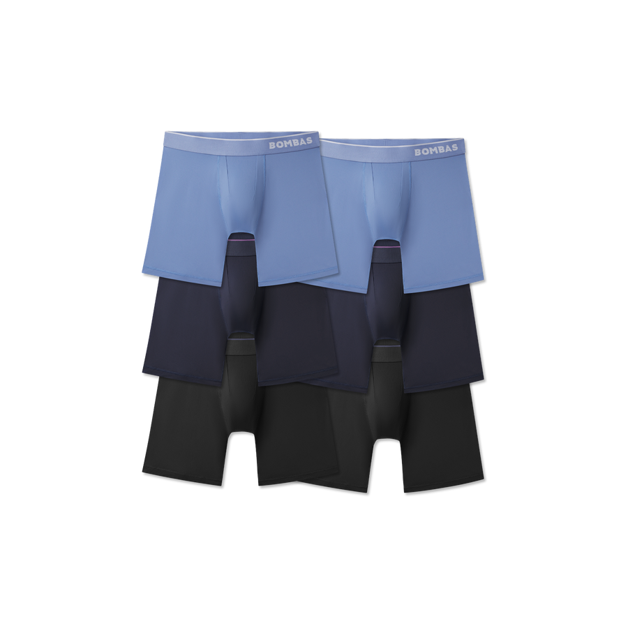Men's Sport Flyless Boxer Brief 6-Pack - Modern Base Fit