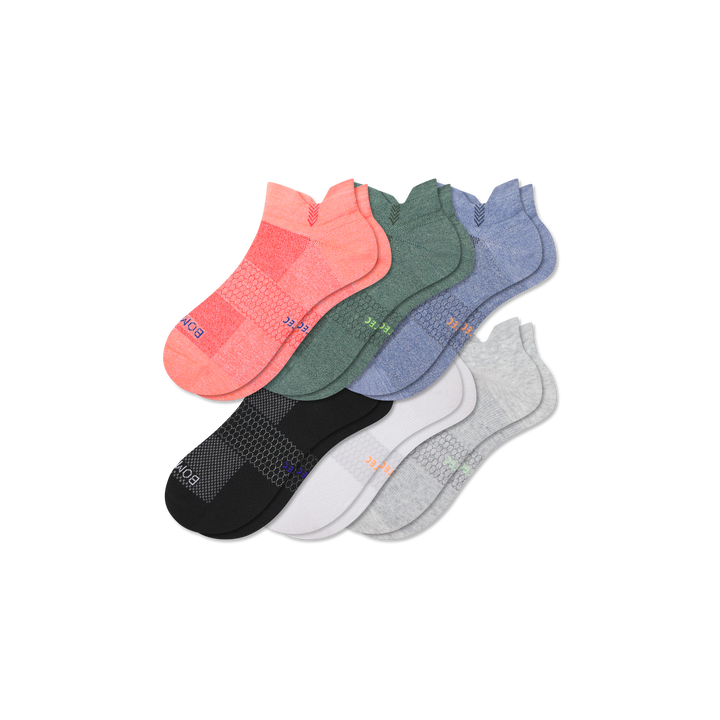 Men's UltraLite Sport Ankle Sock 6-Pack - peach sage mix L