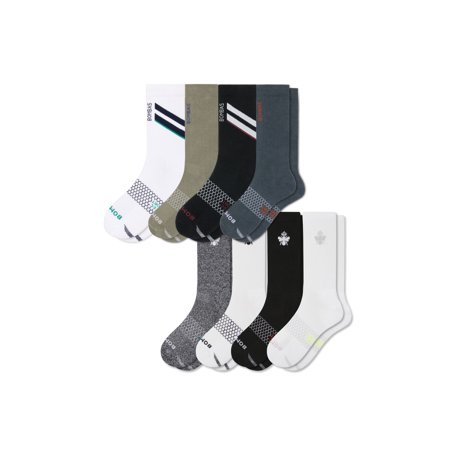 Men's All Sport Calf Sock 8-Pack - Light Low Cut Move
