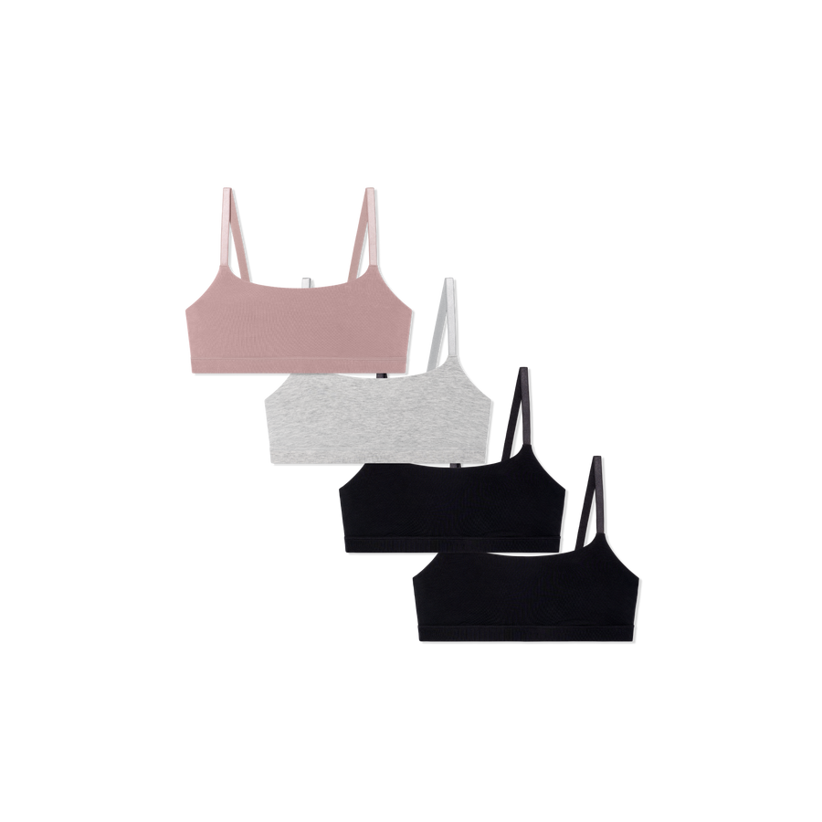 Women's Super Soft Scoop Bralette 4-Pack - Soft Hold