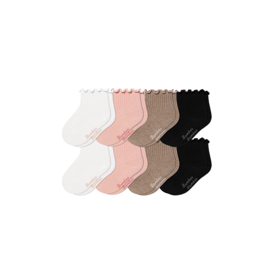 Baby Ruffle Rib Calf Sock 8-Pack (0-6 Months) - Daily Crew Move