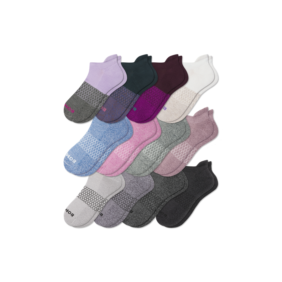 Women's Marl Ankle Sock 12-Pack - Fresh No Show Wear